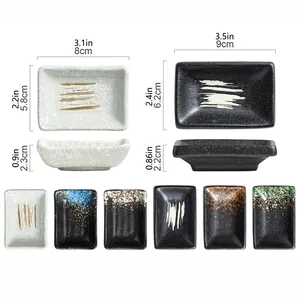 Cuencos de cerámica para salsa de soja, para sushi, aperitivos, tazas individuales apilables para salsas, plato para condimentos - Product Image 6