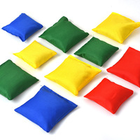 Mini sac à billes en toile de canard polyester 1,5''x1,5'' à double couture avec billes et éclairage LED pour usage extérieur et intérieur