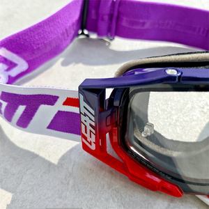 Nouvelles lunettes <span class=keywords><strong>LEATT</strong></span> anti-buée, coupe-vent, à monture intégrale Velocity 6.5 SNX Iriz, casque de moto tout-terrain - Product Image 4