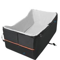 Siège rehausseur moderne pour chien, lit de voiture, tissu Oxford, portable, ceinture de sécurité, toutes saisons, logo personnalisé, étanche, en stock