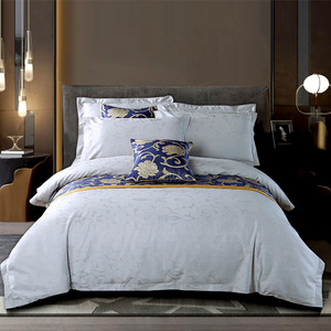 100% coton 300TC <span class=keywords><strong>électrique</strong></span> rayé Animal Jacquard hôtel ensembles de <span class=keywords><strong>literie</strong></span> housse de couette ensemble pour hôtels et spas - Product Image 5