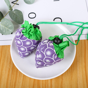 Sáng Tạo Thân Thiện Với Môi Có Thể Gập Lại Hàng Tạp Hóa Túi Dễ Thương Nho Thiết Kế Có Thể Tái Chế Và Sử Dụng Hàng Ngày Mua Sắm Trái Cây Túi Cho Quà Tặng - Product Image 1