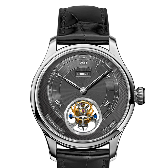 2020 Luxury Business Brand Flying Tourbillon Mechanical Stainless Steel Wrist Watch Men Skeleton Design Seagull Pointer Water