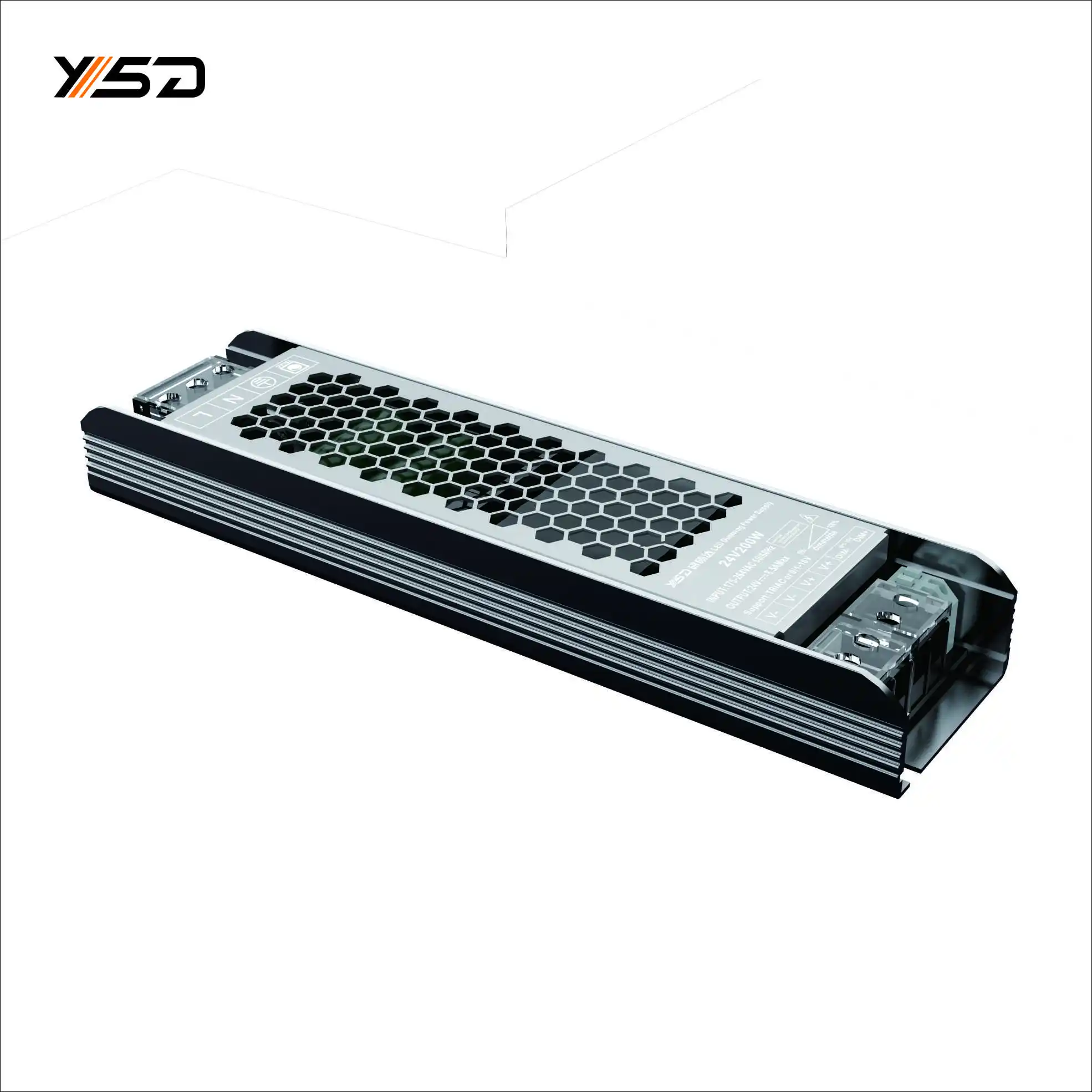 YSD Driver LED ramping 12V 24V tegangan konstan 60W dapat diredupkan Triac tahan air garansi 5 tahun PWM tinggi