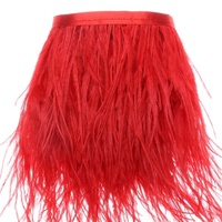 Tissu à coudre fait à la main ruban ruban frange plumes d'autruche garniture pour bricolage artisanat vêtements robe Costume chaussure accessoires fête maison