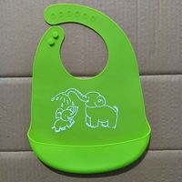 Babero de Silicona Personalizado, Libre de BPA, Impermeable, con Recolector de Alimentos, Baberos de Silicona para Bebé, Suministros de Alimentación al por Mayor
