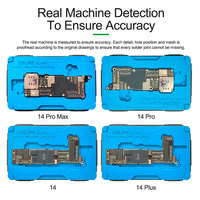 18 en 1 carte mère couche intermédiaire conseil plante étain plate-forme 3D BGA rebillage pochoir Kit RL-601T pour iPhone X 11 12 13 14 Pro Max