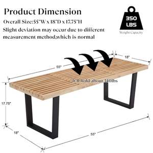 <span class=keywords><strong>Banc</strong></span> en bois massif naturel, <span class=keywords><strong>banc</strong></span> moderne pour le bout du <span class=keywords><strong>lit</strong></span>, <span class=keywords><strong>banc</strong></span> ottoman long pour l'entrée - Product Image 2