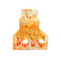 SIYIPING Gloss à lèvres hydratant et exfoliant transparent sans couleur en forme de pot de miel mignon