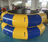 Jeu d'eau d'été 6.5ft/10ft trampoline gonflable pour adultes, videur d'eau pour lac/piscine/bateau/étang