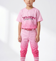 Maillots de baseball personnalisés à col rond, design d'usine, polyester respirant, rayures unisexes, maillots de baseball pour hommes