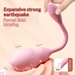 ของเล่นทางเพศสำหรับผู้หญิงแบบสวมใส่ได้ รูปทรงไข่กระโดด ควบคุมด้วยรีโมท ทำจากวัสดุเหมือนจริง มองไม่เห็น - Product Image 2