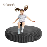 Bloc de mousse souple OEM personnalisé, coussin sensoriel rond lavable pour enfants autistes, activités intérieures