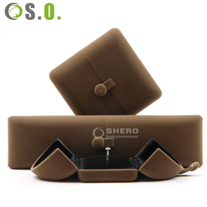 High End Velvet Jewelry Box with Custom Logo for Diamond Rings Necklaces and Pearl Jewelry Display High Quality Factory - Product Image 1