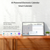 Écran tactile capacitif de 21,5 pouces, calendrier numérique Android noir, affichage mural, calendrier Google pour magasin de détail, centre commercial
