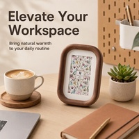 Cadre photo en bois massif personnalisé, design tendance, pour décoration d'intérieur, vente en gros