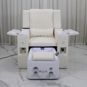 Fauteuils de pédicure automatiques de luxe avec massage vibrant réglable à 180 degrés et lampe LED 7 couleurs pour salon de manucure et spa - Product Image 4