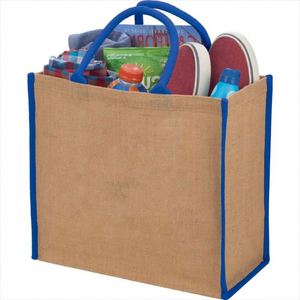 Sacs fourre-tout réutilisables populaires 2023 en jute et toile pour femmes, personnalisables en gros pour la plage, le shopping et les voyages - Product Image 4