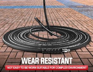Haute Performance 3/8 \ "PW fil d'acier tressé <span class=keywords><strong>tuyau</strong></span> 100ft eau chaude/froide Max 250F pliable pivotant M22-14mm outils de nettoyage de voiture - Product Image 5