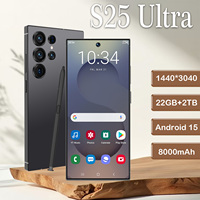 Smartphone S25 Ultra Version Globale 5G 22 Go + 2 To Deca Core Écran HD 6,9 pouces Stylet Intégré Caméra HD 108 MP Android 15