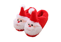 Nouveau style de pantoufles de père noël, chaussures d'intérieur catton, jouets en peluche, cadeaux pour amis, pantoufles de vacances personnalisées