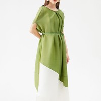 Robe longue ample Miyake grande taille avec boutons et perles, style décontracté, pour mariage et fête de Pâques – Collection été 2023