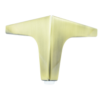 Pieds de canapé modernes en bronze brossé en forme de Y triangulaire de 10 cm pour meubles, vente en gros