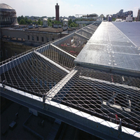 Barrière en maille de corde en acier inoxydable léger à haute résistance pour la prévention des chutes dans la construction
