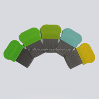 Peigne anti-poux Terminator sans nitres, portable, résistant à la chaleur, avec dents en acier et manche en PP, pour usage domestique