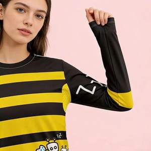 <span class=keywords><strong>Maillot</strong></span> de cyclisme de descente VTT personnalisé en gros, manches longues, séchage rapide, respirant, anti-UV, <span class=keywords><strong>maillot</strong></span> de VTT - Product Image 5