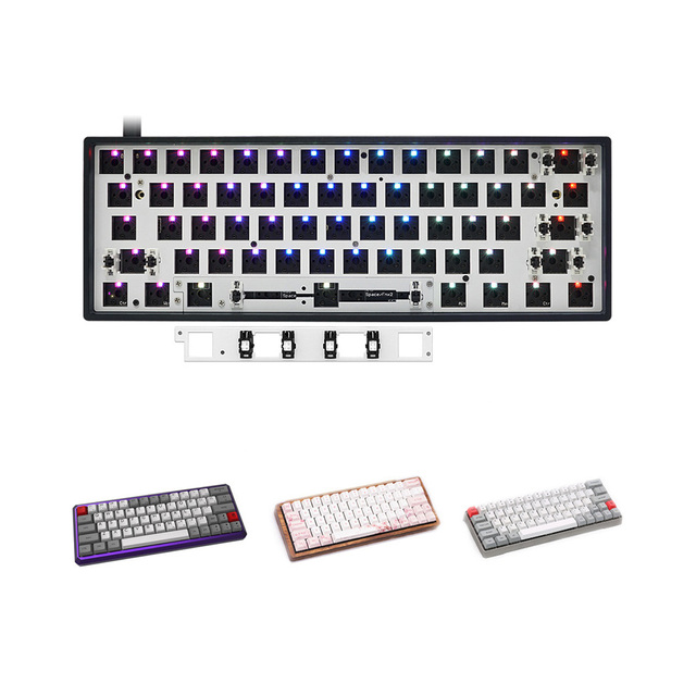 USB2.0 Keyboard Case Aluminium Alloy Gaming Keyboard Covers Mechanical CNC Parts with Switches