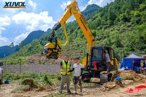 Xuvol WYJ-360F <b>Forestry</b> <b>Machinery</b> Automatic Tree Harvester with Chain Saw Tension Excavator Attachments Harvester Head - Product Image 4