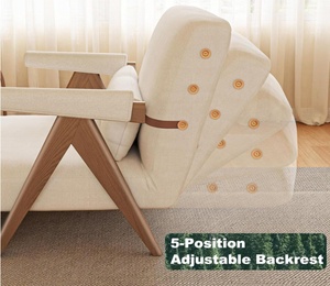 Fauteuil-lit moderne 3-en-1 avec dossier réglable et pliable, gain de place, pour salon, modèle SF023 (Stock US) - Product Image 3