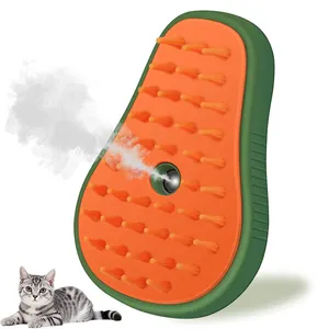 2024 Neues Haustier Hund Katze Sprühreiniger Badepflege Pflege USB Dampfkamm Katze Dampfbürste für Katzenmassage