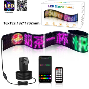 Display a LED impermeabile controllato da APP-Bluetooth, USB, 16x192 pixel per finestrini, borse e <span class=keywords><strong>annunci</strong></span> di motociclette - Product Image 3