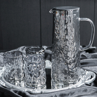 Ensemble de carafes à eau en verre de style européen EPR France, design moderne et créatif, pour salle à manger, maison, avec tasses