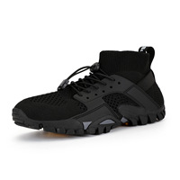 Chaussures de randonnée sportives pour hommes, chaussures de marche en plein air, chaussures de combat à cheville moyenne, imperméables, respirantes, bottes de randonnée tactiques, quatre saisons, caoutchouc