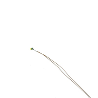 Luz LED SMD de Arquitectura de Color Blanco Cálido y Rojo, Modelo 0201 3V 0.08mm, Cable de Cobre, para Diorama de Tren, Juguete DIY