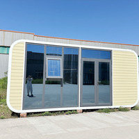 Maison capsule portable Apple Cabin avec fenêtre double vitrage pour usage domestique, bureau et hôtel - Design moderne, écologique et luxueux