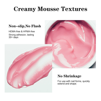 R S Nail Gel Constructeur Mousse Nude 6 Couleurs Texture Crémeuse Sans Débordement Longue Durée 30 Jours Extension d'Ongles Gel Dur