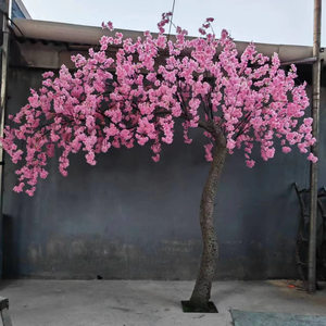 Faux rose <span class=keywords><strong>japonais</strong></span> fleurs de <span class=keywords><strong>cerisier</strong></span> Branches arbres pièce maîtresse pour Table de mariage floraison arbre plante pour décor de fête à la maison - Product Image 1