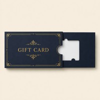 Porte-cartes de chambre d'hôtel personnalisé à double pliage, en papier vert avec dorure à chaud or, pour le Moyen-Orient