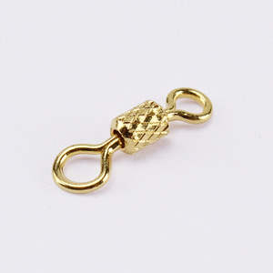 ตะขอเกี่ยวแบบหมุนได้ Aohu Gold Embossed รุ่น 302 ผลิตจากเหล็กกล้าคาร์บอนสูง สำหรับอุปกรณ์ตกปลาแบบตาต่อตา - Product Image 1