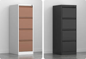 Armoire à dossiers en acier à quatre tiroirs Xinlida, structure de cadre de bureau, armoire à dossiers en métal, armoire de rangement d'archives - Product Image 3