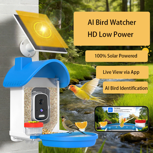 Mangeoire à oiseaux OEM/ODM AI avec caméra Smart <span class=keywords><strong>Bird</strong></span> Box 100% Maison d'identification d'oiseaux AI à énergie solaire pour jardin - Product Image 4