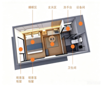 Offre Spéciale – Maison Conteneur Modulaire Carrée Moderne Pliante, Atelier Extérieur Préfabriqué, Bureau à Deux Étages, Dortoir, Villa Préfabriquée