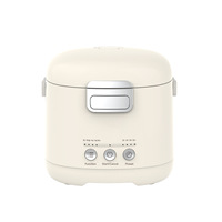 Mini cuiseur à riz intelligent avec minuterie numérique, matériau en titane, capacité de 1,1 à 2 L pour 1 à 2 personnes
