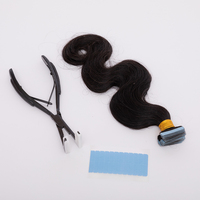 Bande de vague de corps Offre Spéciale dans l'extension de cheveux cheveux humains crus indiens 10-30 pouces de longue durée peuvent être colorés