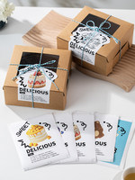 Boîtes à gâteaux carrées rigides en carton ondulé personnalisées avec fenêtre transparente, emballage alimentaire recyclable, emballage cadeau, emballage de biscuits avec logo personnalisé