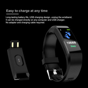 Deportes 115 Plus pulsera inteligente Fitness Tracker impermeable ritmo cardíaco Monitor de sueño 115 Plus pulseras Pasómetro para IOS - Product Image 5